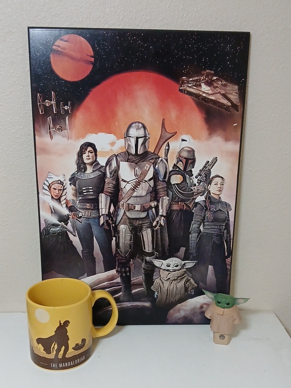 Star Wars The Mandalorian Wall Art Coffee Mug Night Light